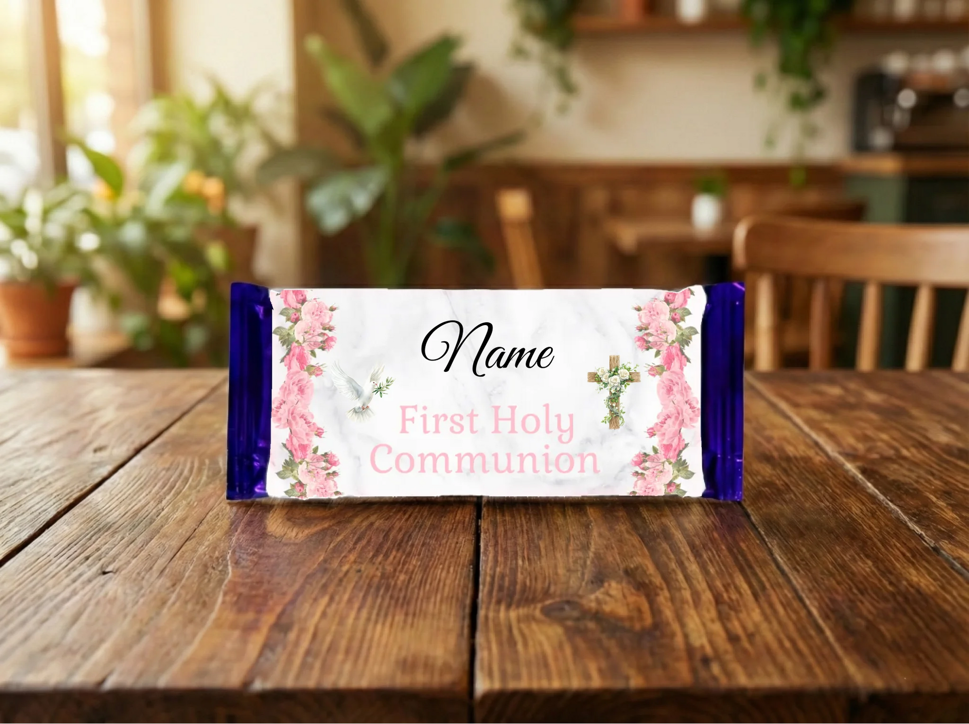 chocolate bar on table